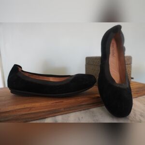 Josef Seibel Black Suede Ballet Flats Size 39